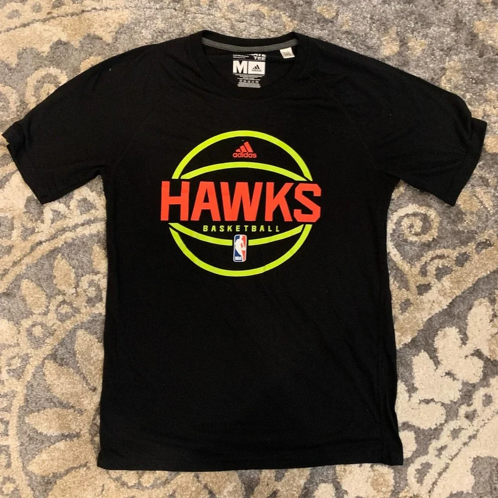 Atlanta‎ Hawks Basketball NBA x Adidas Climalite Ultimate Tee Men’s Size Medium